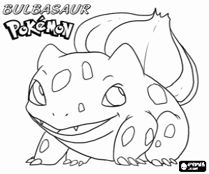 Bulbasaur, sürüngen Pokémon boyama