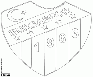 Bursaspor logosu boyama