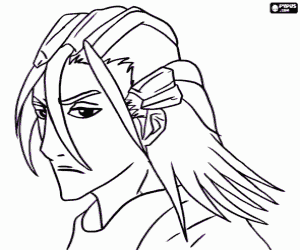Byakuya Kuchiki, Bleach karakter boyama