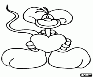 Büyük bir kalp ile uğraşmaktan boyama