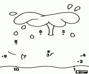 Büyük deniz hayvanı, nokta-nokta boyama