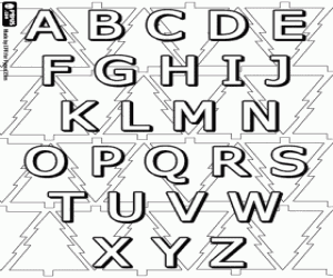 Büyük harfler ve Noel köknar boyama