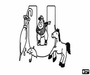 Büyük nesneler U Harfi boyama