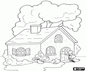 Büyükannenin evi boyama