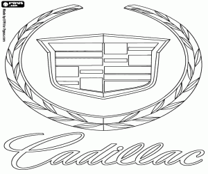 Cadillac logosu boyama