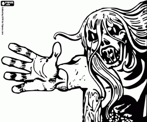 Cadılar Bayramı'nda bir canavar boyama