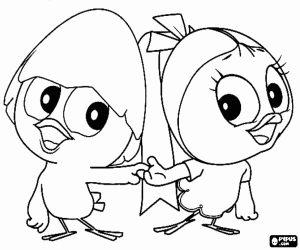 Caliméro ve Priscilla boyama