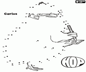 Carlos civciv, noktadan noktaya boyama