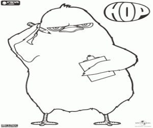 Carlos kağıt ve kalem ile civciv boyama