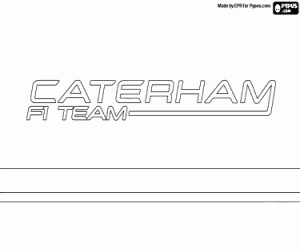 Caterham F1 Team logosu boyama