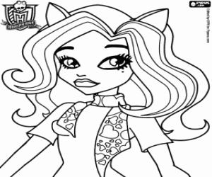 Catrine DeMew, MonsterHigh öğrenci boyama