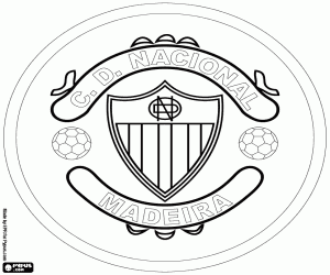 CD Nacional logosu boyama