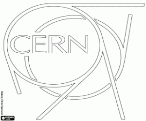 CERN Laboratuvarı logosu boyama