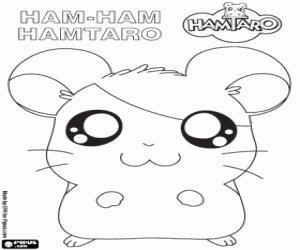 Cesur Ham Ham Hamtaro boyama