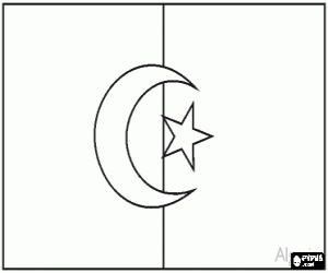 Cezayir Bayrağı boyama