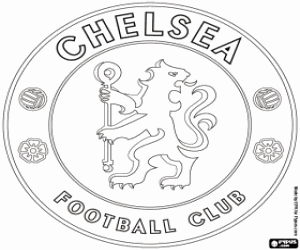 Chelsea FC logosu boyama