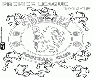 Chelsea FC, şampiyon 2014-2015 boyama