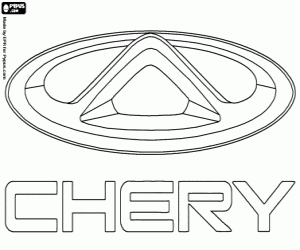 Chery Automobile logo boyama