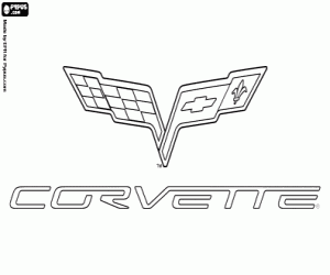 Chevrolet Corvette logosu boyama