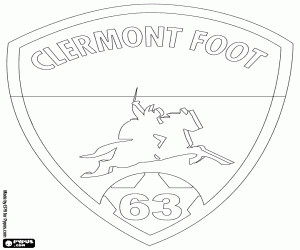 Clermont Foot 63 logosu boyama