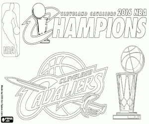 Cleveland Cavaliers 2016 NBA şampiyonu boyama