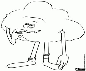 Cloud Guy, Troller bir karakter boyama