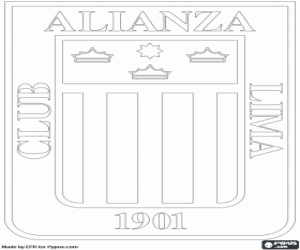 Club Alianza Lima logosu boyama