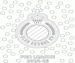 Club Brugge, şampiyon 2025-2026 boyama