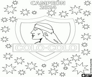 Colo Colo, şampiyon 2024 boyama