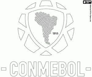 Conmebol logosu, Güney Amerika futbolu boyama