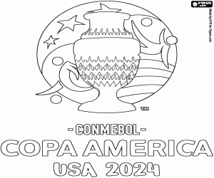 Copa America ABD 2024 logosu boyama