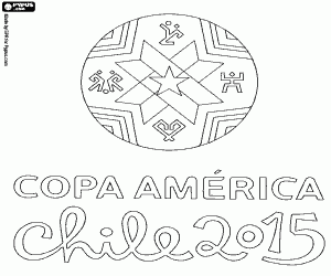 Copa America Şili 2015 logosu boyama
