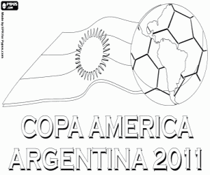 Copa América Arjantin 2011 Logo boyama