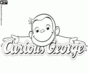 Curious George logosu boyama