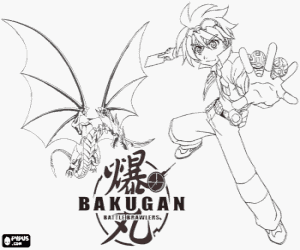 Dan ve Bakugan Drago boyama