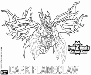 Dark Flameclaw, Invizimals Shadow Zone boyama