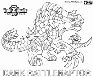 Dark Rattleraptor, Invizimals Shadow Zone boyama