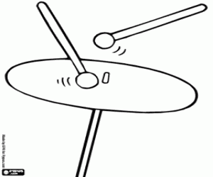 Davul sopa ile dövmek boyama