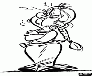 Dediğimdediks, kadın Galya köyü boyama