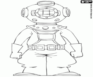 Bir derin dalgıç boyama