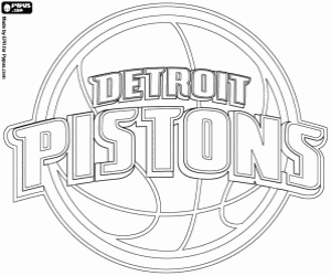 Detroit Pistons logosu boyama