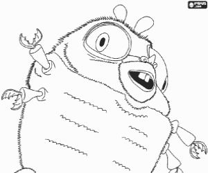 Dev bir böceğe, Insectosaurus boyama