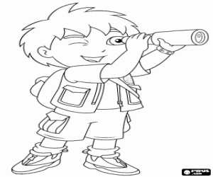 Diego küçük dürbün ile boyama