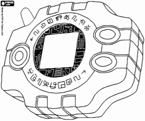 Digimon Digivice boyama