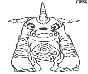 Digimon Gabumon boyama