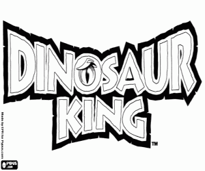 Dinosaur King logosu boyama