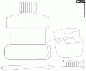 Diş hijyeni ürünleri boyama