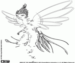 Diş perisi nokta nokta boyama