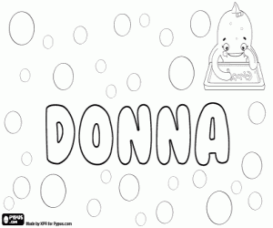 Donna, İngilizce adı boyama