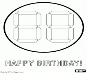 Doğum günü için Dijital bellek kartı boyama